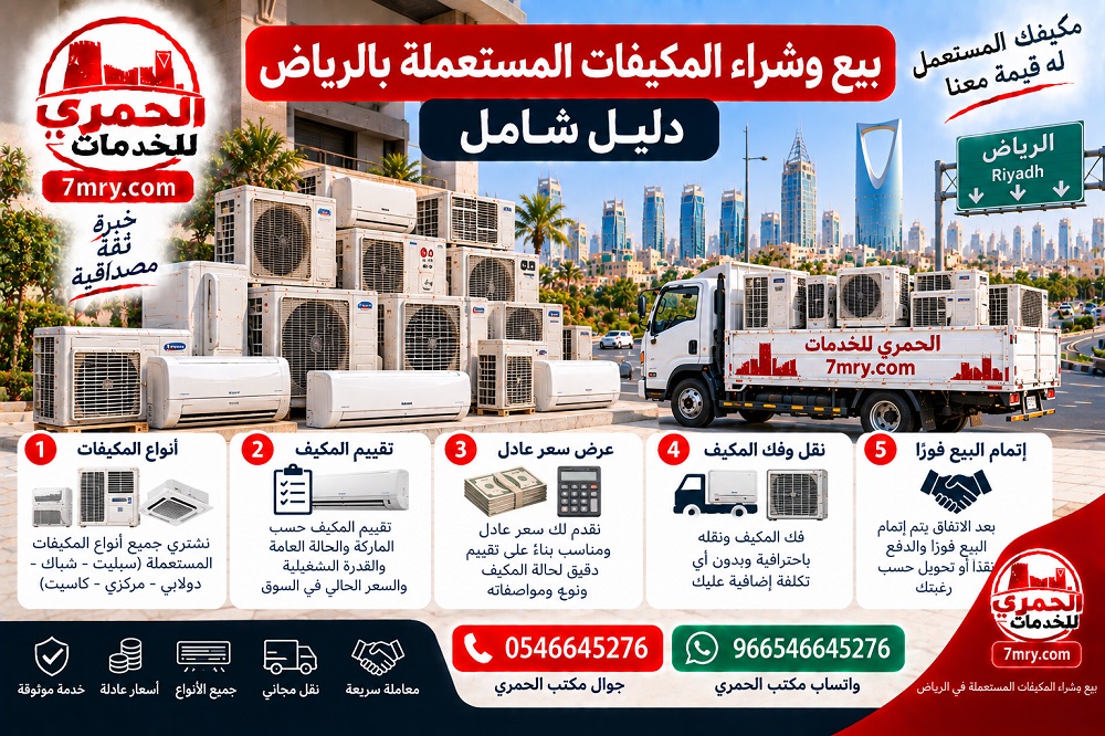 بيع وشراء المكيفات المستعملة بالرياض دليل شامل